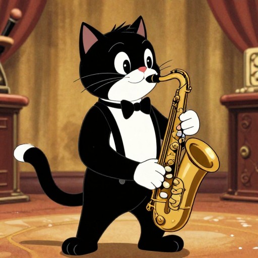 JAZZ MUSICIAN - Vintage Cartoon