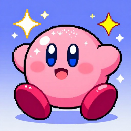 SPARKLE KIRBY - Retro Pixel