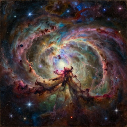 COSMIC NEBULA - Oil Painting