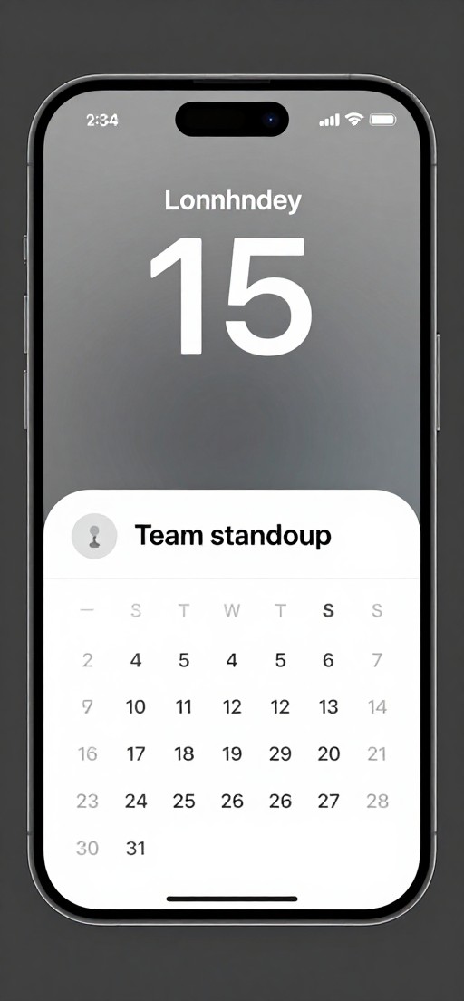 CALENDAR EVENT - iOS 17