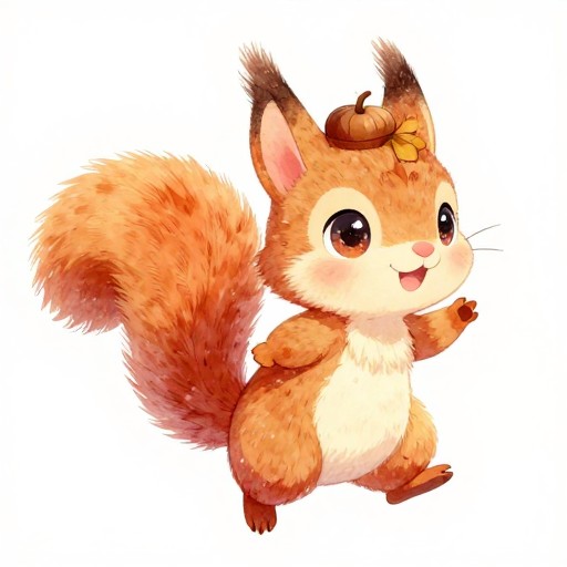 FLUFFY SQUIRREL - Pastel Soft