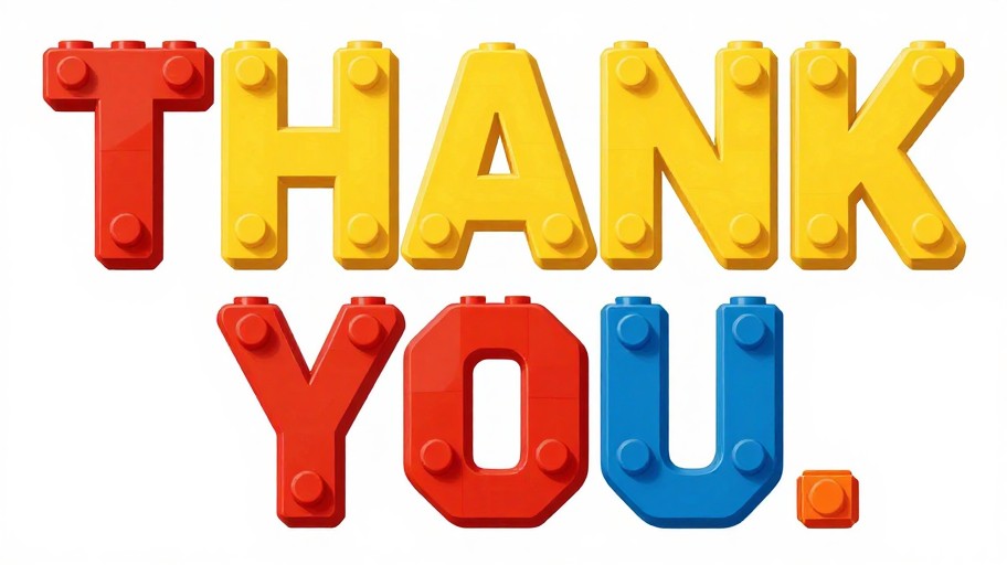 THANK YOU - Legothick Font
