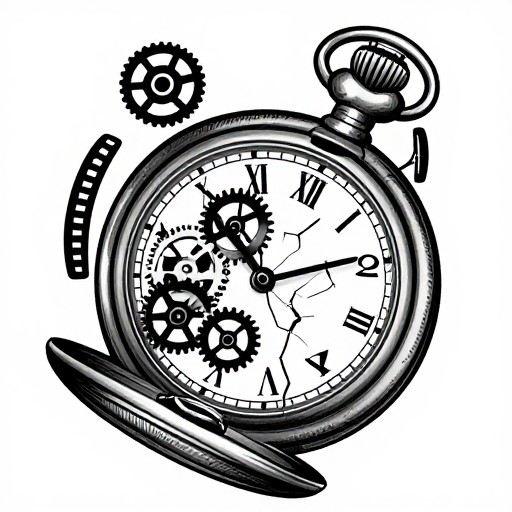 BROKEN WATCH - Blackwork