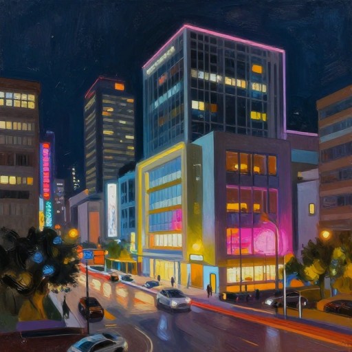 URBAN CITYSCAPE - Artistic Paint