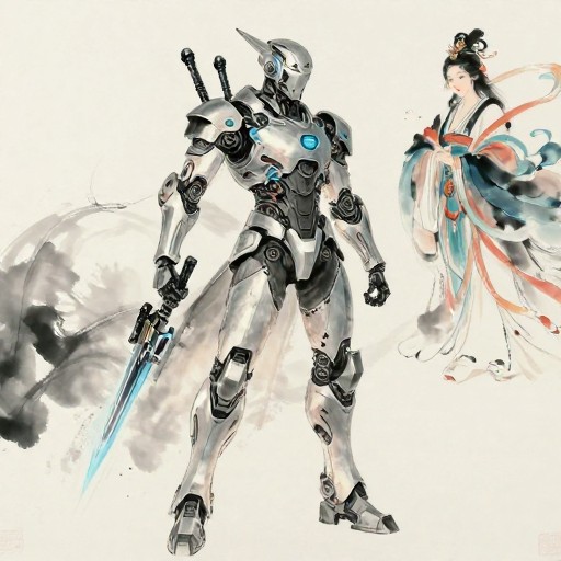 TECH WARRIOR - Chinese Ink