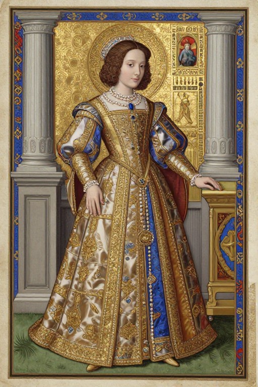 RENAISSANCE NOBLE - Illuminated Manuscript