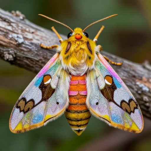 VIBRANT PLAYFUL - Realistic Moth
