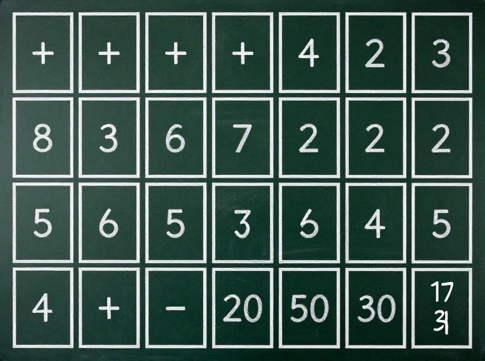 MIXED OPERATIONS - Chalkboard