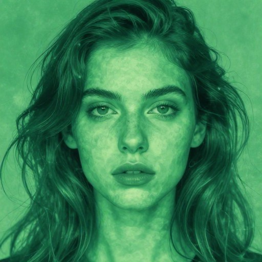 BLUE ARTISTIC - Green Tint