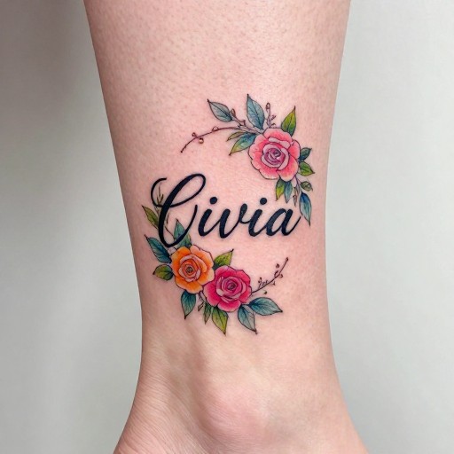 COLORFUL ANKLE - Floral