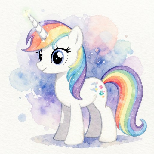 MYSTICAL UNICORN - Watercolor