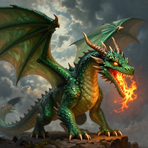 FIRE DRAGON - Fantasy Portrait