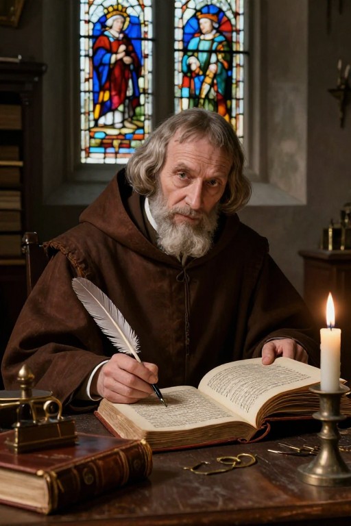 MEDIEVAL SCHOLAR - Flemish Realism