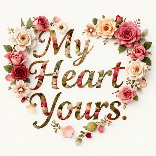 BELOVED - Floral Heart