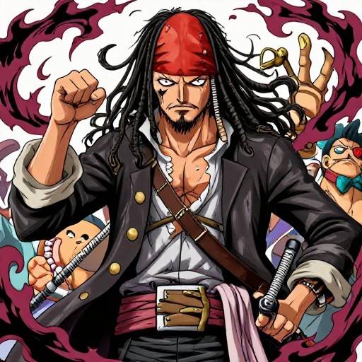 PIRATE CAPTAIN - Manga Style