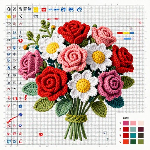 FLOWER CROCHET - Crochet Chart