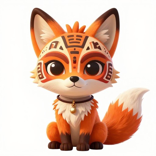 CARTOON FOX - Tribal Mask