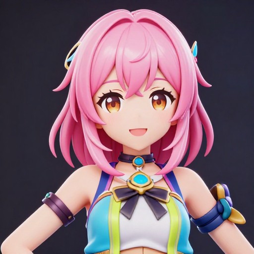 CHEERFUL IDOL - 3D Model