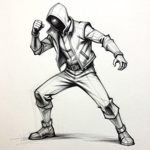 CYBERPUNK HACKER - Sketch Study