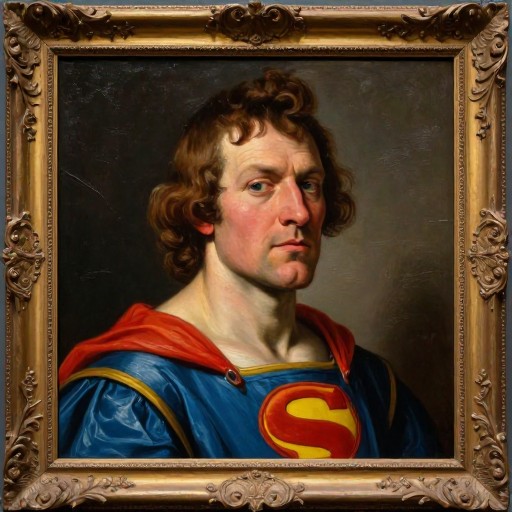 SUPERHERO CARTOON - Classical Oil