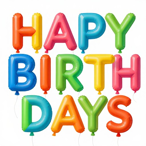 BIRTHDAY BALLOON - Bold Geometric