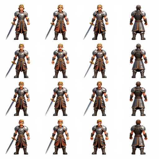 GAME WARRIOR - 3D Rigged