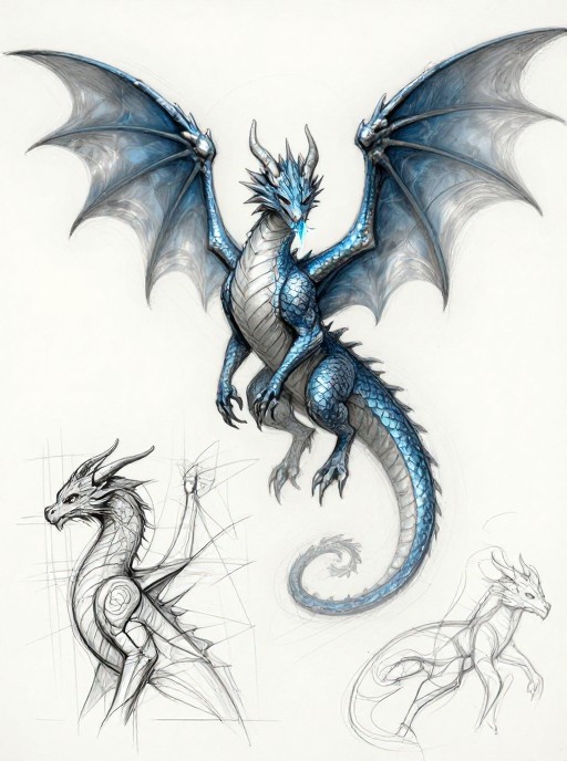 ICE DRAGON - Sketch Study