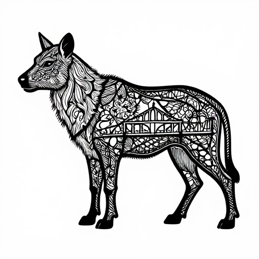 ANIMAL SILHOUETTE - Intricate Detail