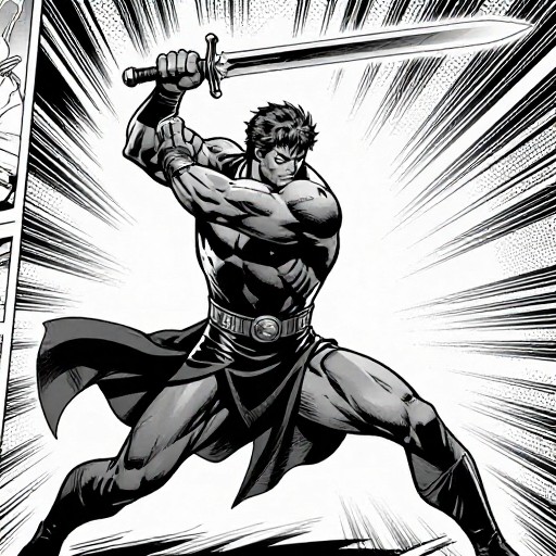 FANTASY WARRIOR - Comic Panel