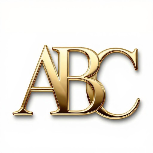 SERIF ABC - 3D Metallic