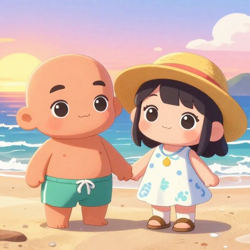 BEACH LOVERS - Chibi Cute