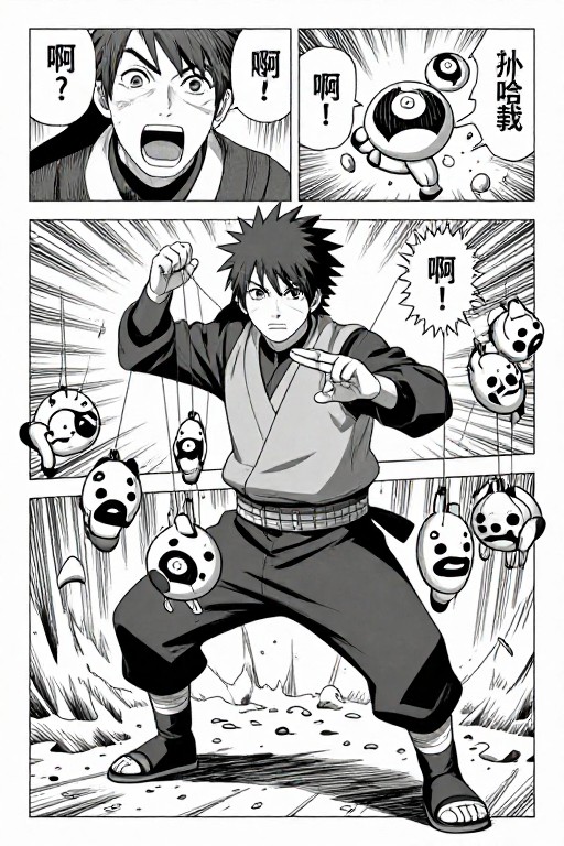 PUPPET MASTER - Manga Panel