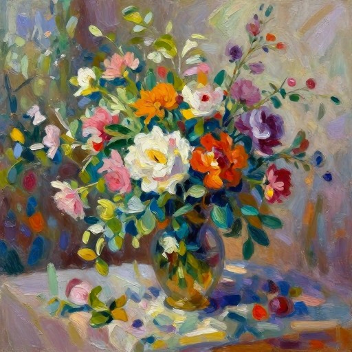 FLORAL STILL LIFE - Impressionist