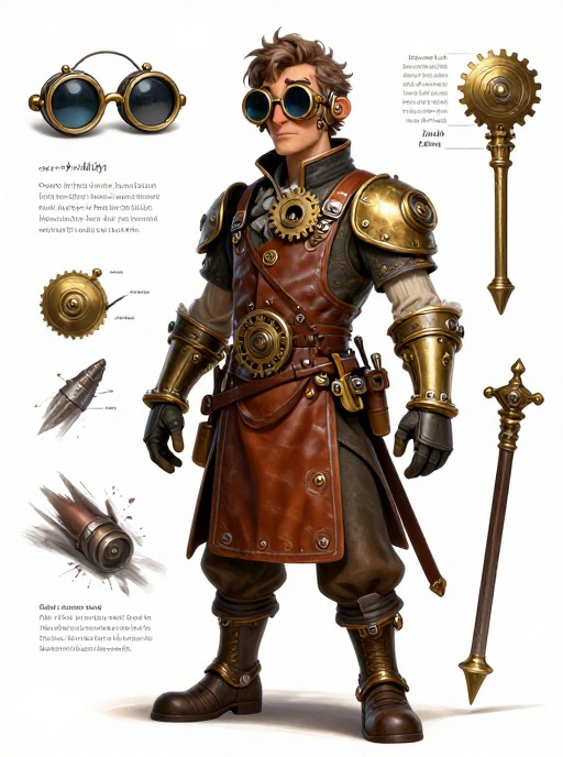STEAMPUNK INVENTOR - Concept Art