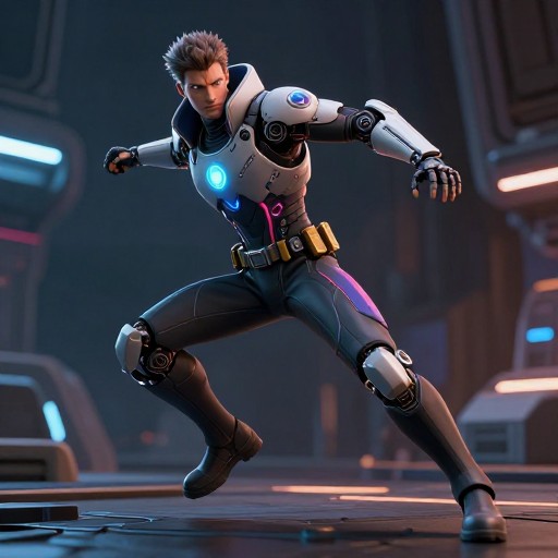 MODERN HERO - Sci-Fi Render