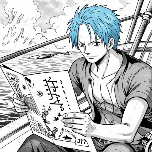 WATER NAVIGATOR - Manga Panel