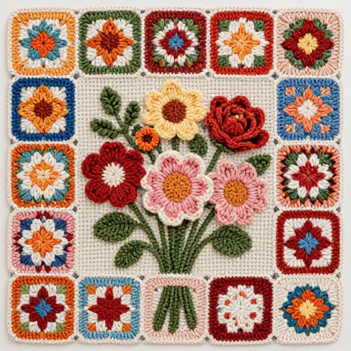 FLOWER TAPESTRY - Tapestry Crochet