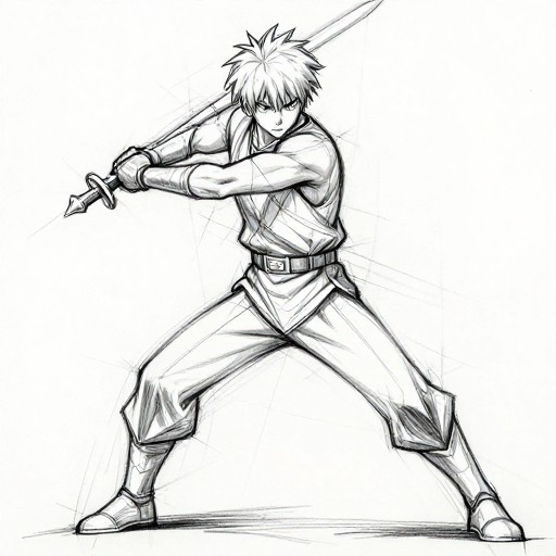 ACTION SWORD - Rough Sketch