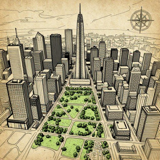 MODERN METROPOLIS - Hand-Drawn