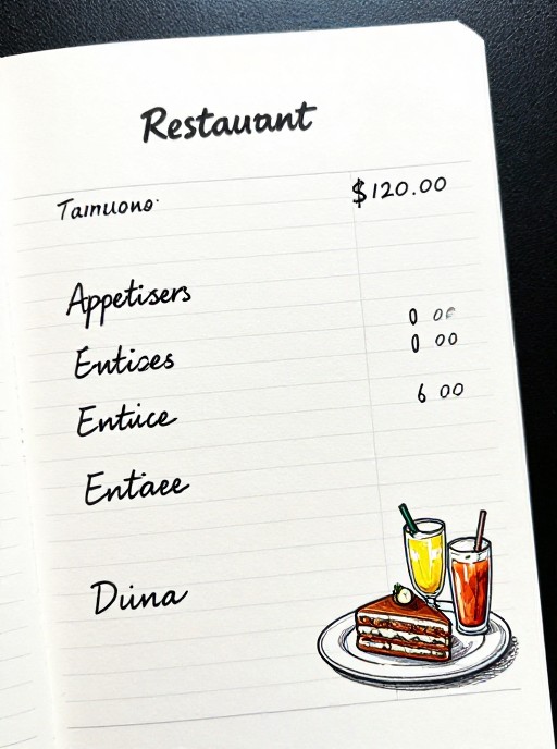 RESTAURANT DINNER - Handwritten