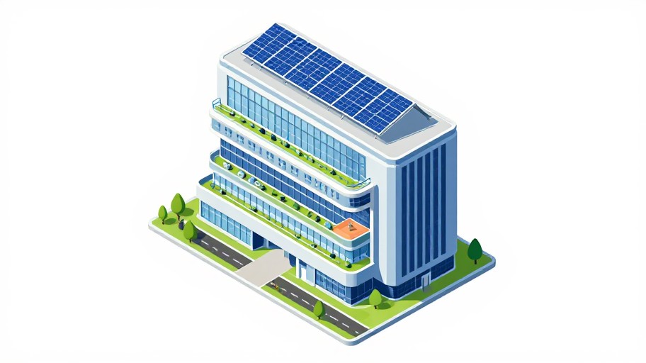 FUTURISTIC OFFICE - Isometric View