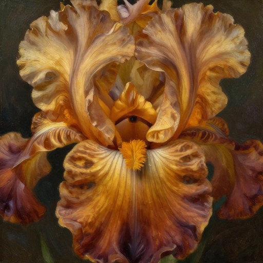 AMBER GLOW - Painted Portrait