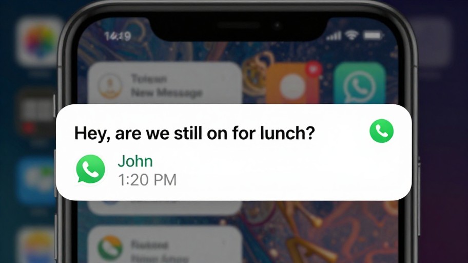 WHATSAPP MESSAGE - Lock Screen