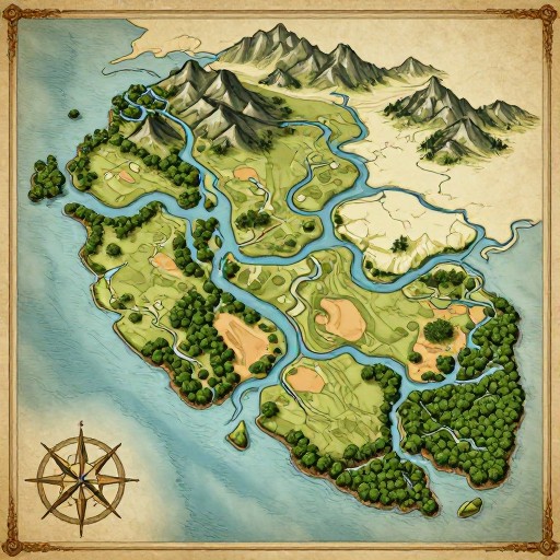 RIVER DELTA - Fantasy Atlas