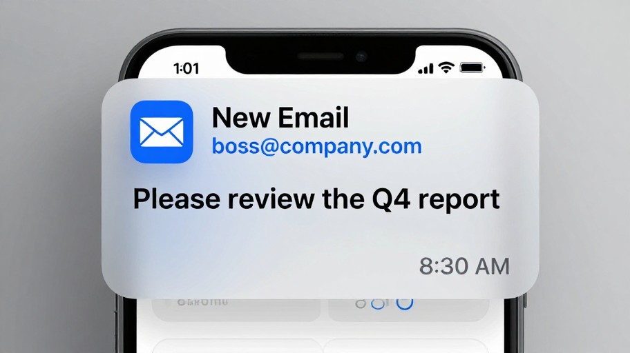 EMAIL ALERT - iOS Default