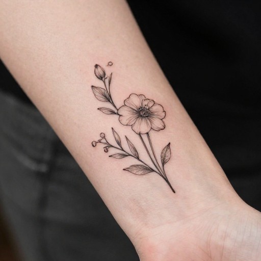 FLORAL WRIST - Fine Line