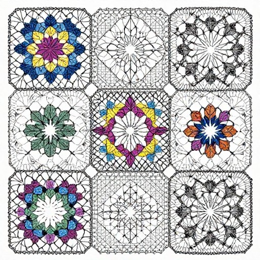 GRANNY MOTIF - Filet Lace