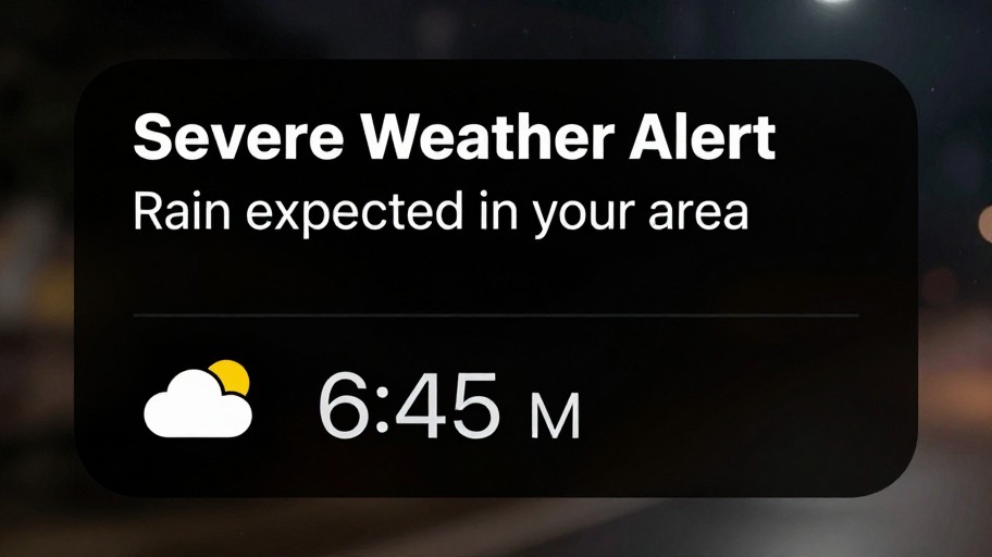 WEATHER UPDATE - Dark Mode