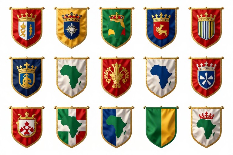 AFRICAN FLAGS - Heraldic