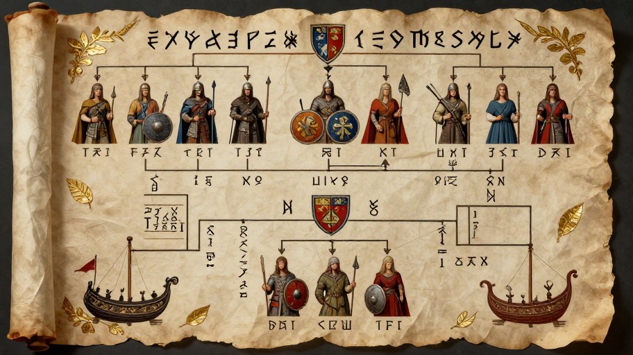VIKING CLAN - Medieval Scroll